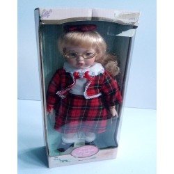 Vintage Porcelain Doll Collectors Choice, 12" Inch tall Blond Hair