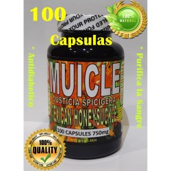 Hierbas Muicle, Madreselva Mexicana Muitle, Cápsulas Muitle 750 mg